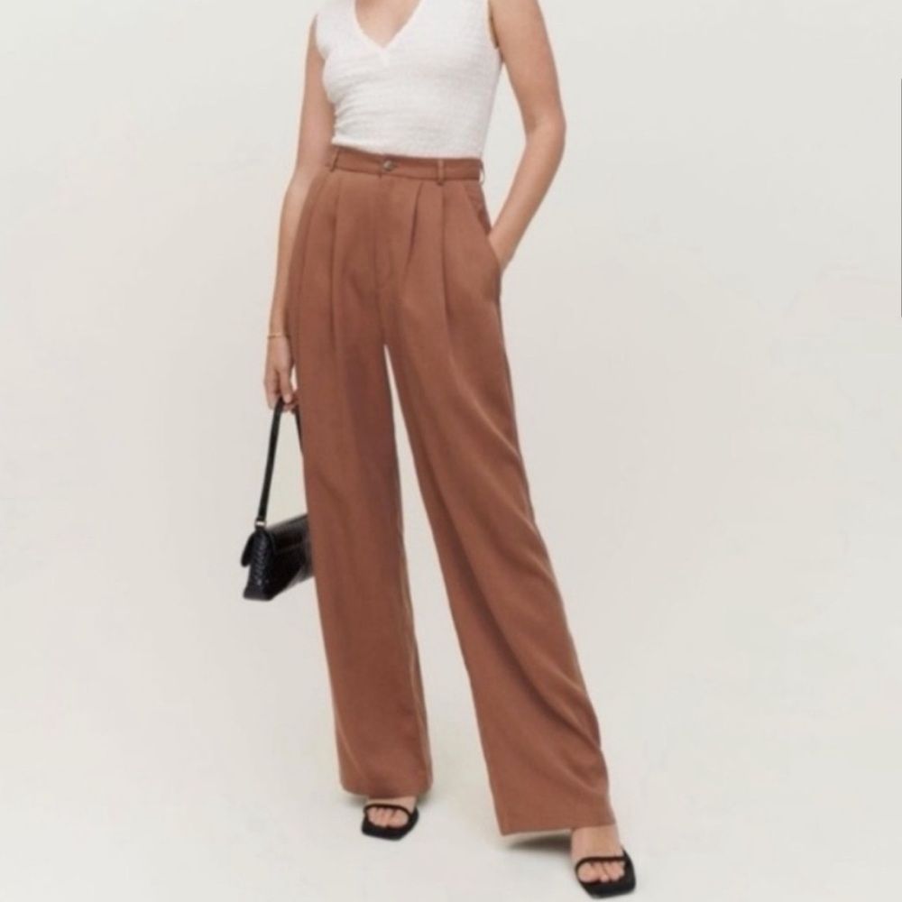 Reformation Mason Pants - Toffee - Size 4